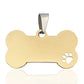 Twotrees 60PCS Stainless steel Bone Pet ID Tag