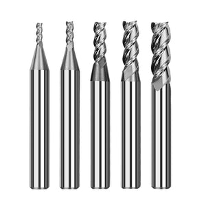 Twotrees 5PCS HRC55 3 Flute End Mills Tungsten Carbide