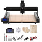 Twotrees TTC-450 CNC Router Machine + 20W Laser Module + 500W Motor + 4th Axis Module + Vacuum Cleaner  +End Mills