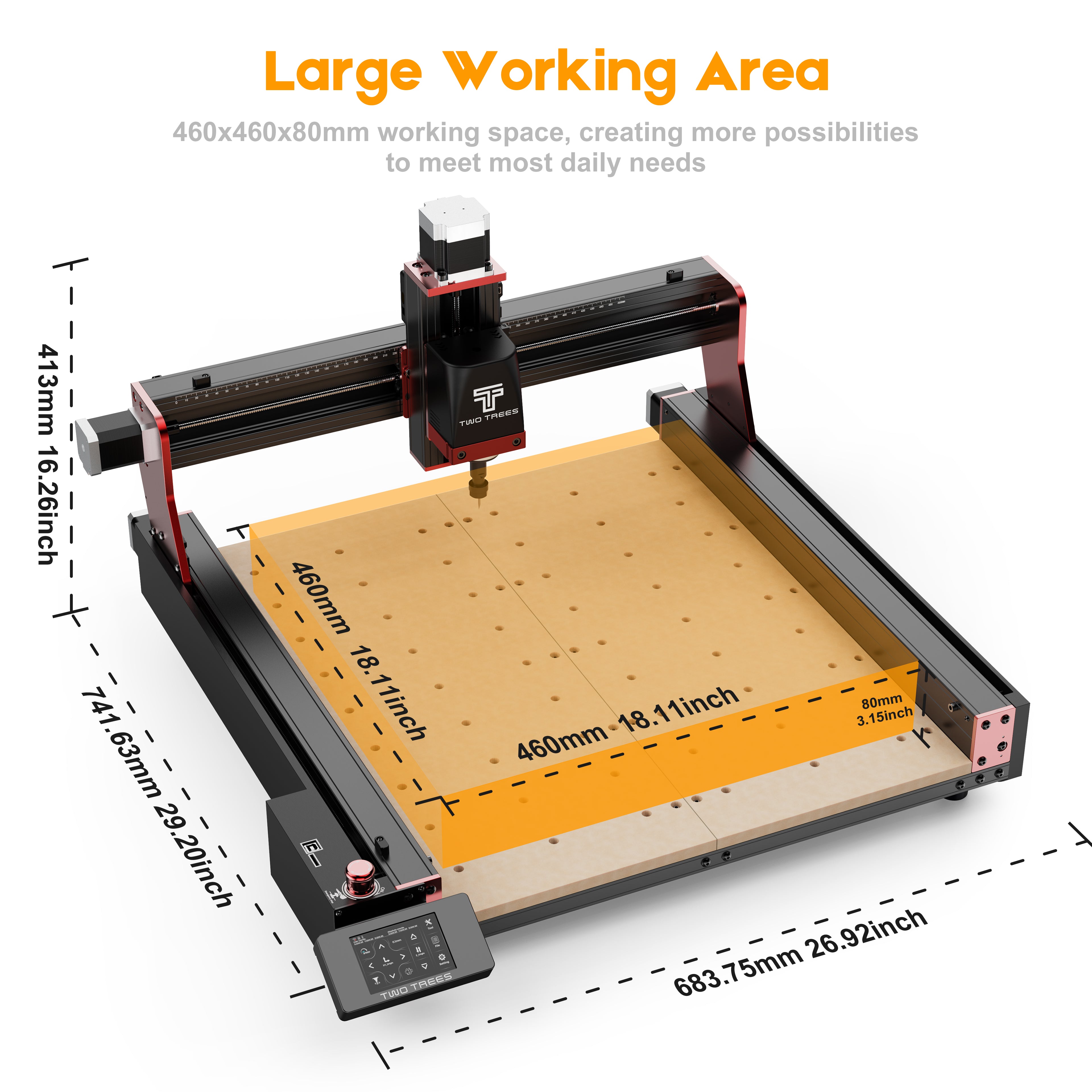 Twotrees TTC-450 PRO CNC Router Machine