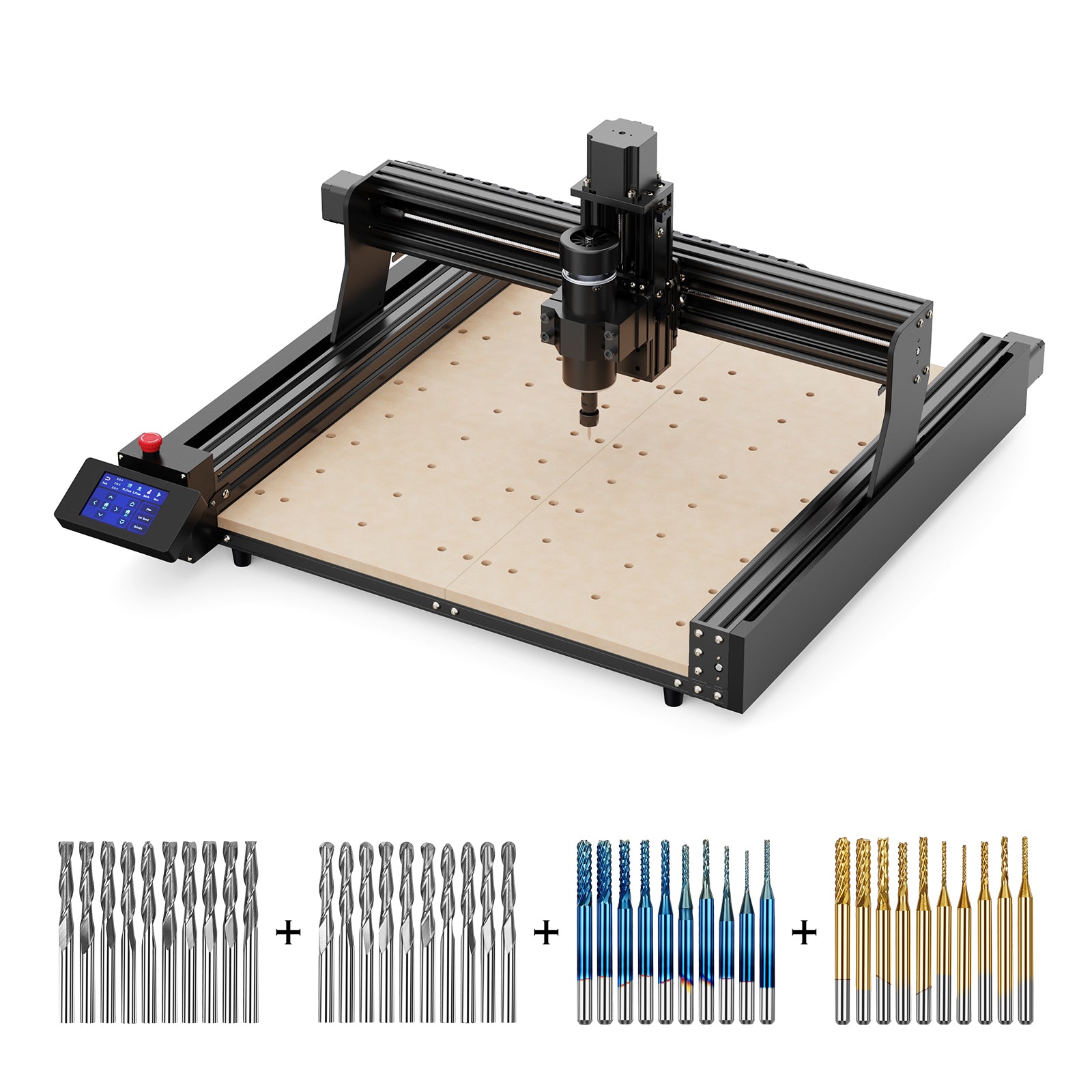 Twotrees TTC-450 CNC Router Machine + 500w Motor + End Mills