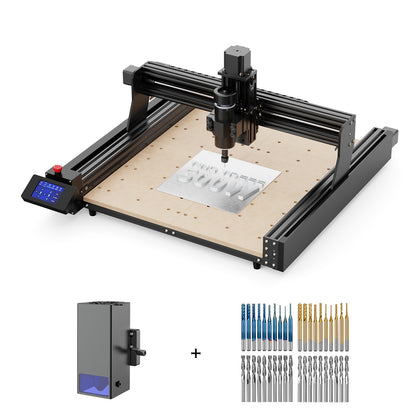 Twotrees TTC-450 CNC Router Machine + 20W Laser Module + 500W Motor + End Mills