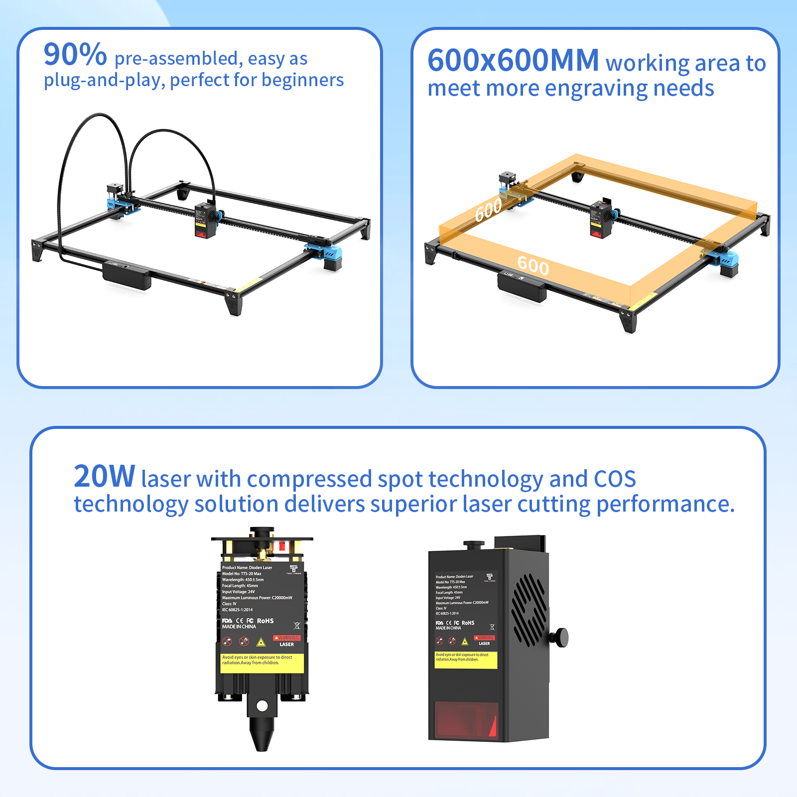 Twotrees TTS-20 Max Laser Engraver